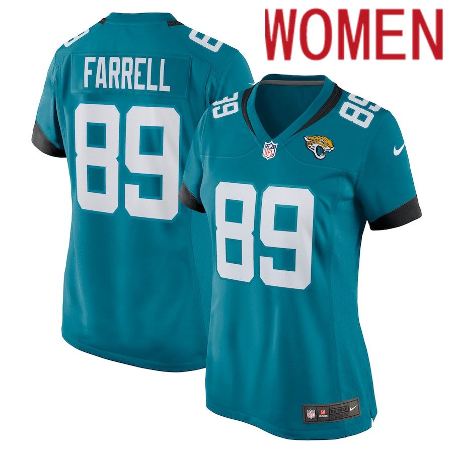 Women Jacksonville Jaguars 89 Luke Farrell Nike Green Nike Game NFL Jersey